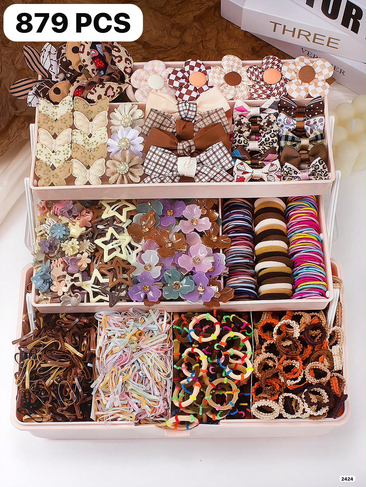 879 PIEZAS DE ACCESORIOS PARA CABELLO