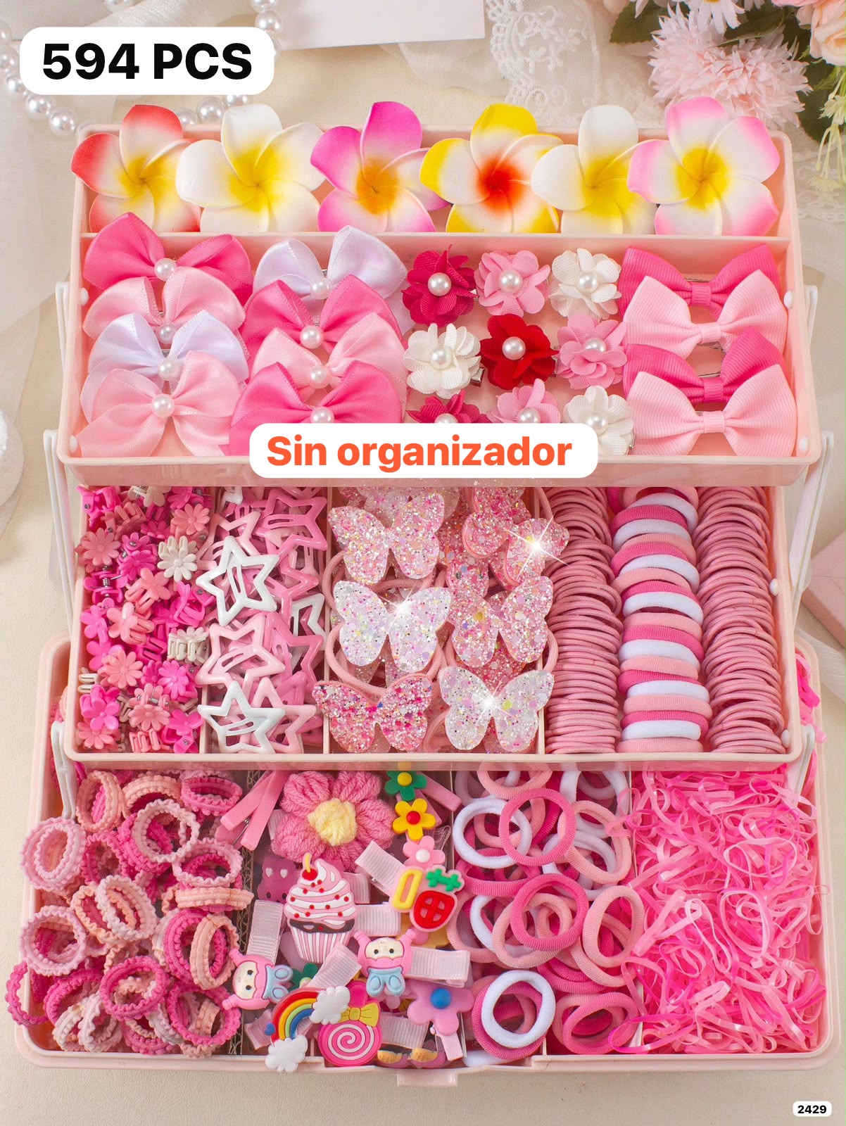594 PIEZAS DE ACCESORIOS PARA CABELLO