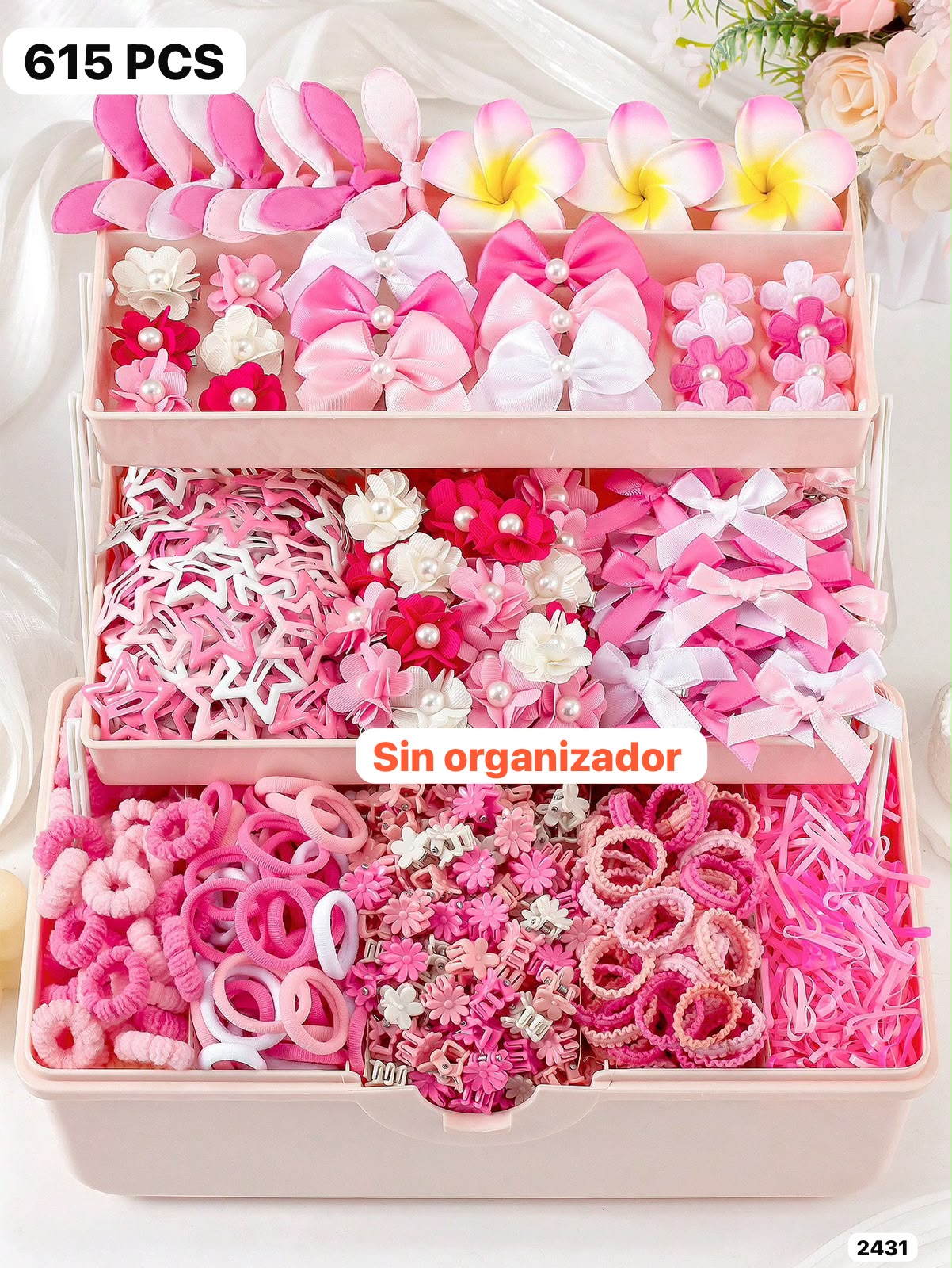 615 PIEZAS DE ACCESORIOS PARA CABELLO