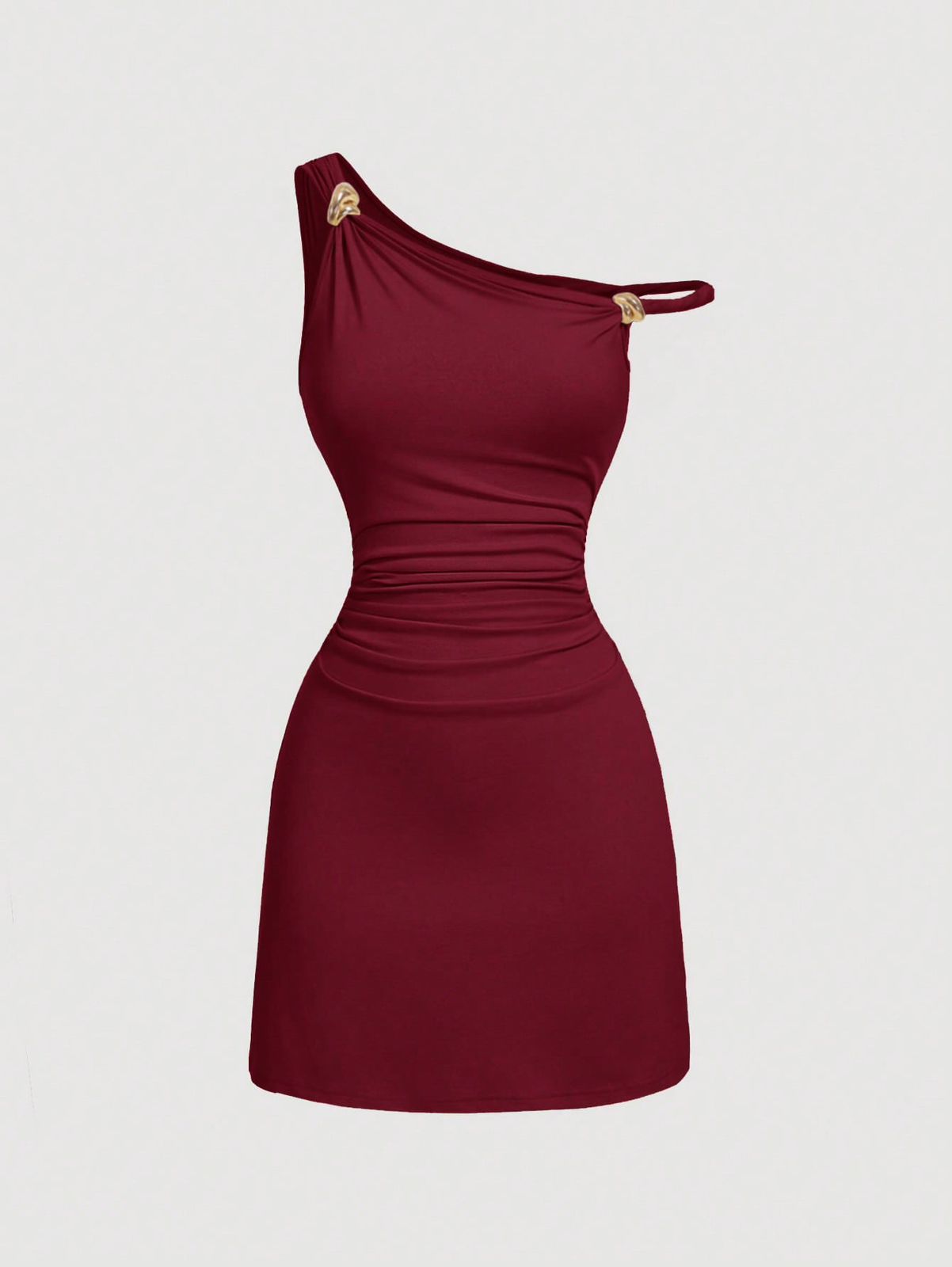 VESTIDO ROJO VINO