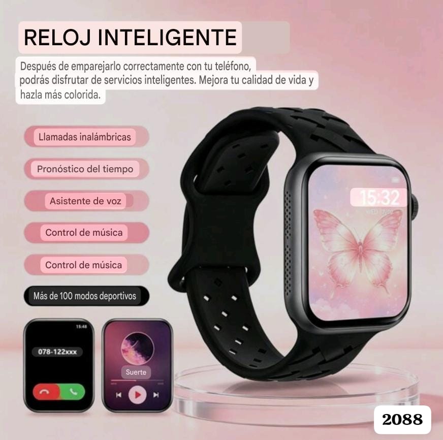 RELOJ INTELIGENTE NEGRO
