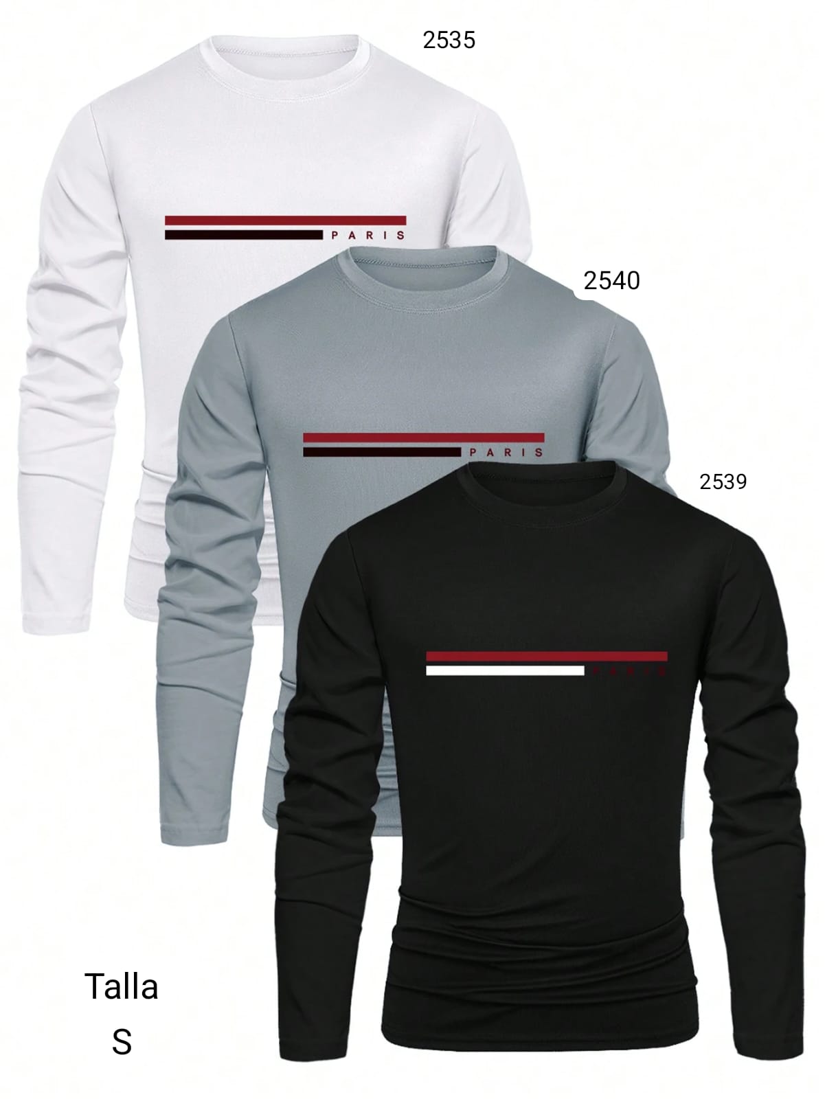 CAMISETAS MANGA LARGA DE HOMBRE