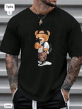 CAMISETA NEGRA DE OSO DE HOMBRE