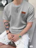 CAMISA GRIS MANGA CORTA DE HOMBRE