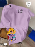 CAMISA LILA MANGA CORTA DE HOMBRE