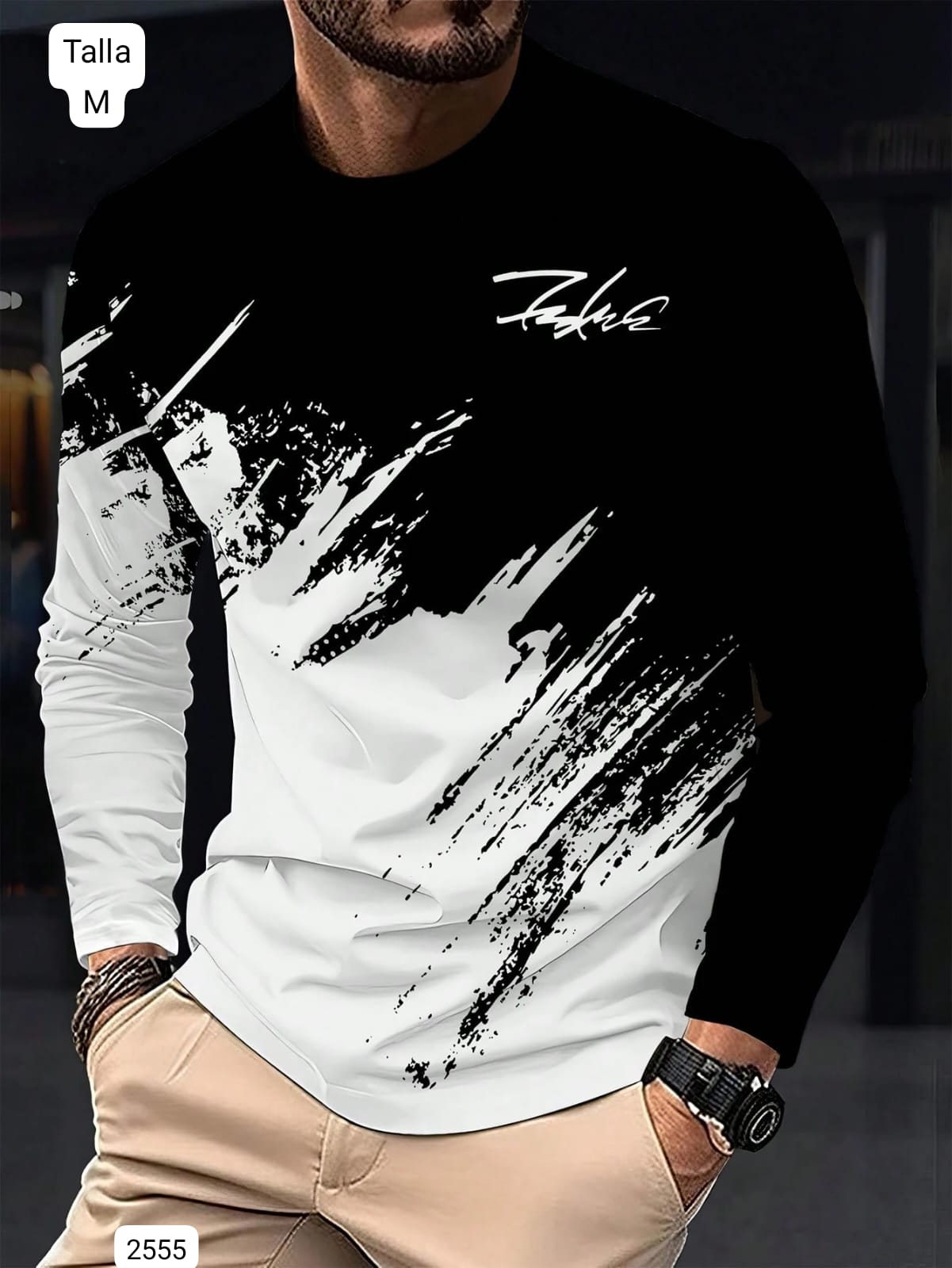 CAMISETA MANGA LARGA DE HOMBRE