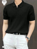 CAMISA NEGRA 3 BOTONES DE HOMBRE