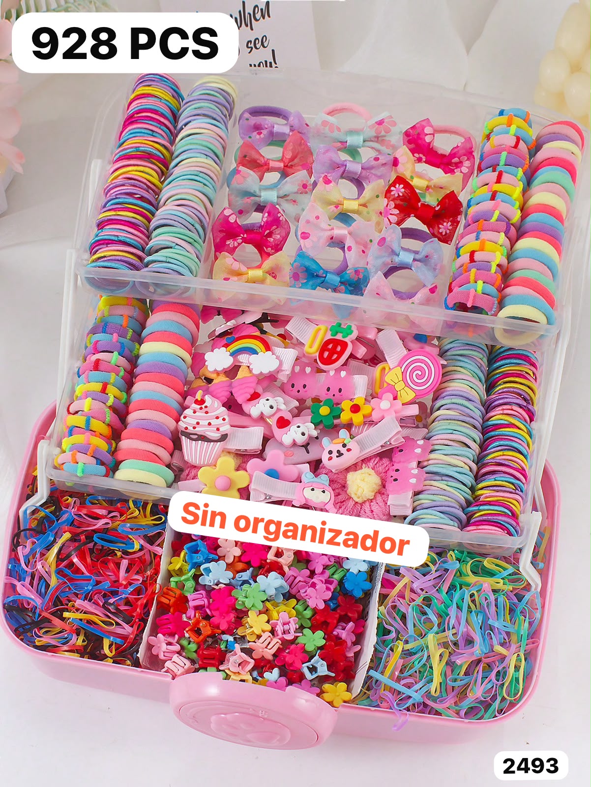 SET DE 928 PIEZAS DE ACCESORIOS DE CABELLO