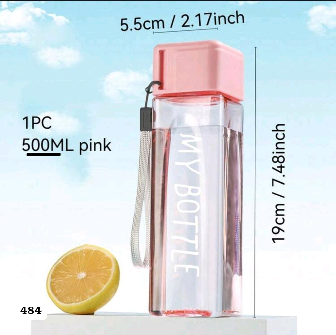 TERMO CUADRADO ROSA PARA AGUA