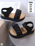 SANDALIAS ALTAS NEGRAS DE NIÑA