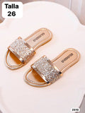 SANDALIAS DORADAS TALLA 26 DE NIÑA