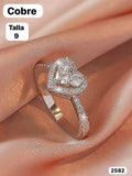 ANILLO DE COBRE CON CORAZÒN TALLA 9