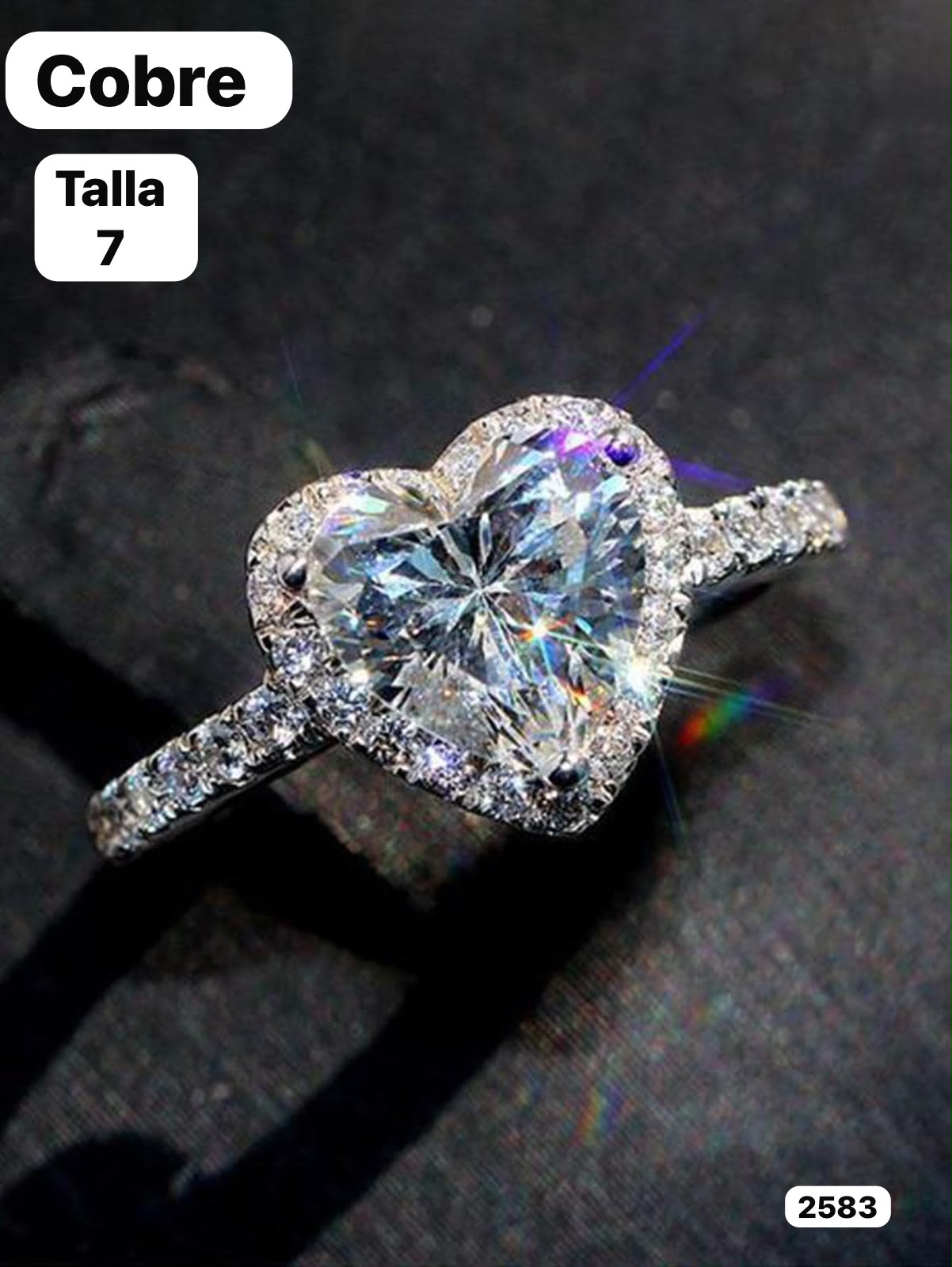 ANILLO DE COBRE CON CORAZÒN TALLA 7