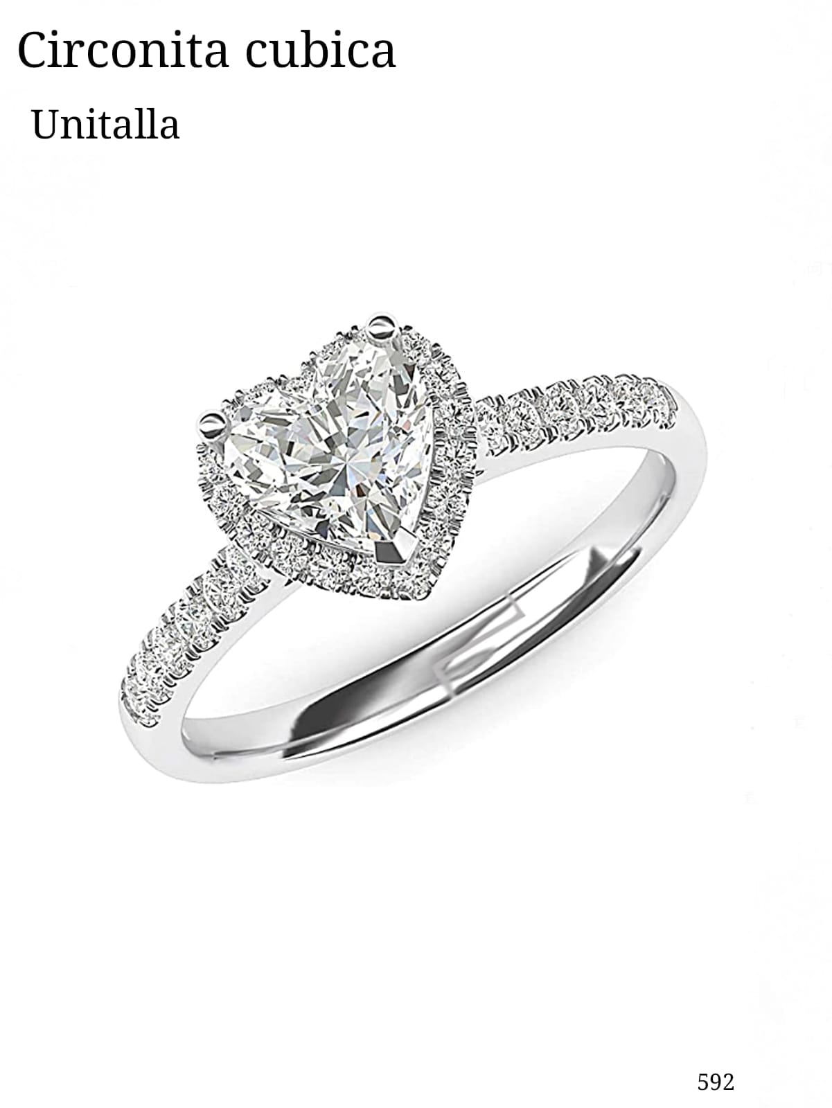 ANILLO AJUSTABLE CON CORAZÒN PLATEADO
