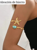 BRAZALETE DORADO CON ESTRELLA DE MAR