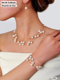 SET DE JUEGO DE COLLAR PULSERA Y ARITOS