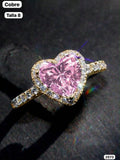 ANILLO DE COBRE CON CORAZÒN ROSA TALLA 8