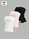 BLUSA CORTA ESTILO TOP DE MUJER