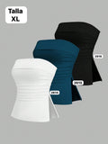 BLUSA CORTA ESTILO TOP DE MUJER