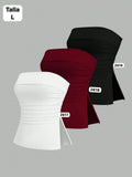 BLUSA CORTA ESTILO TOP DE MUJER