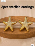 PAR DE ARETES DE ESTRELLA DE MAR