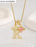 CADENA DORADA CON INICAL K
