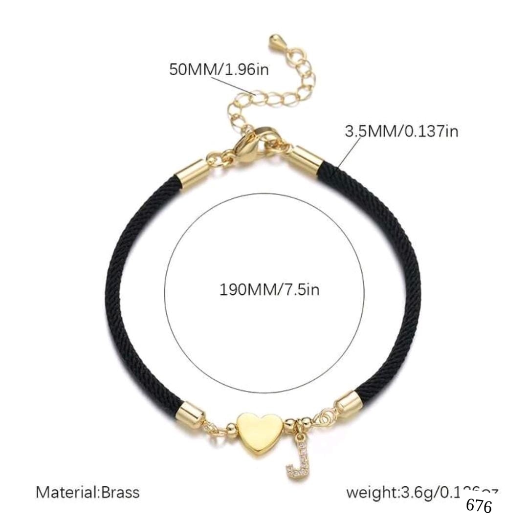 PULSERA CON INICIAL J