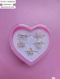 CAJITA DE CORAZÓN ANILLOS AJUSTABLES