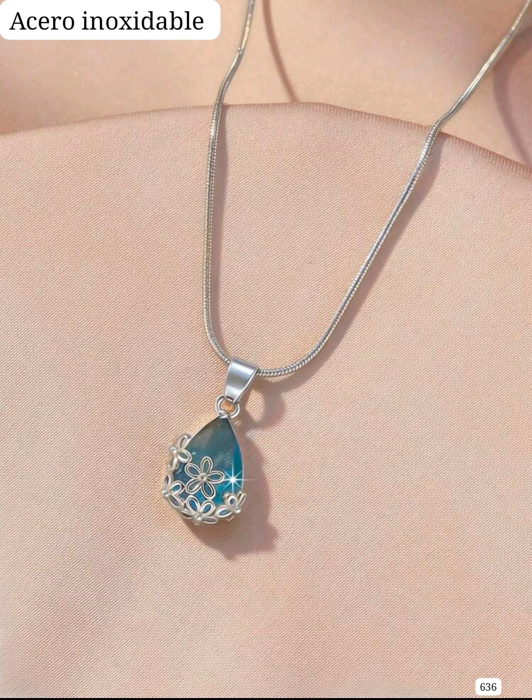 COLLAR PLATEADO DE MUJER