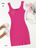 VESTIDO CORTO ROSADO DE MUJER