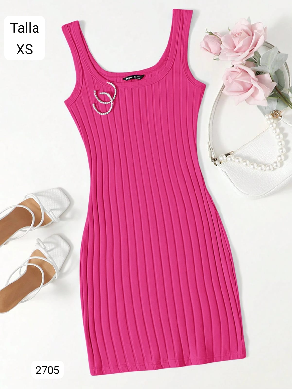 VESTIDO CORTO ROSADO DE MUJER
