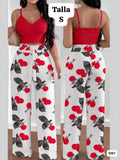 CONJUNTO DE PANTALONETA Y TOP DE TIRANTES
