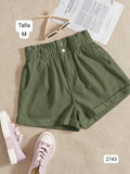 SHORT VERDE DE MUJER