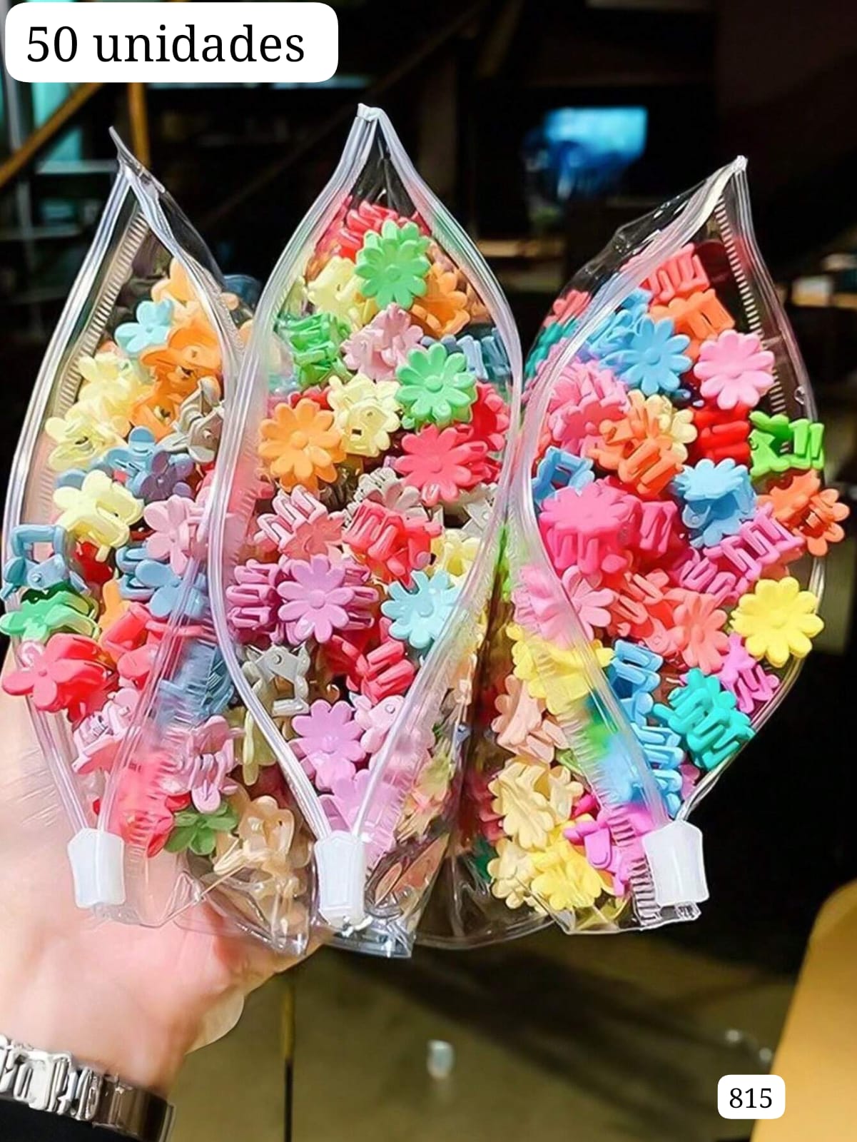 50 PIEZAS DE MINIGANCHITOS DE PELO