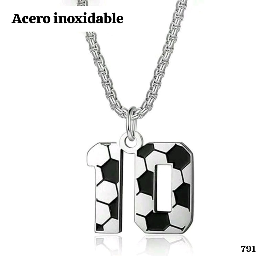 COLLAR DE NUMERO 10 DE FUTBOL