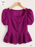 BLUSA PURPURA DE MUJER