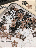 24 PCS DE GANCHITOS DE ESTRELLA PARA CABELLO TONOS NUDE