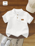 CAMISA DE 3 BOTONES BLANCO DE NIÑO