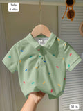 CAMISA SPORT VERDE CLARO DE NIÑO