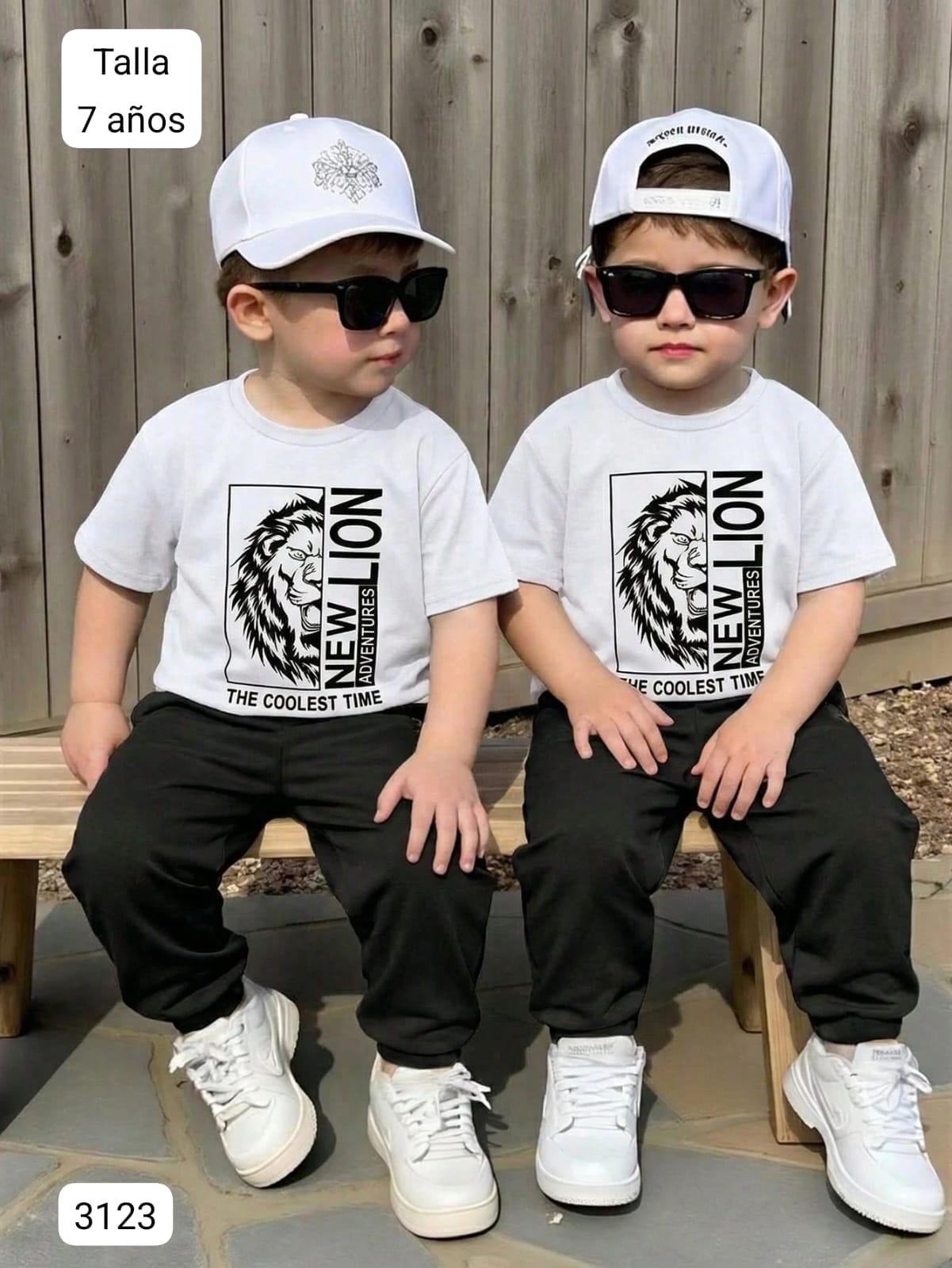 CONJUNTO DE CAMISA BLANCA Y PANTALON NEGRO DE NIÑO