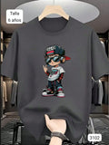CAMISETA GRIS OSCURO MANGA CORTA DE NIÑO