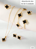 SET DE 6 PIEZAS DE JOYERIA ESTILO VANCLEF