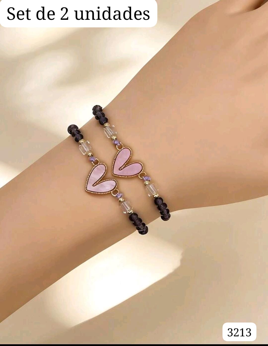 SET DE 2 PULSERAS MORADAS