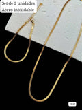 CADENA Y PULSERA DE ACERO