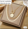 SEET DE 3 CADENAS DE DAMA