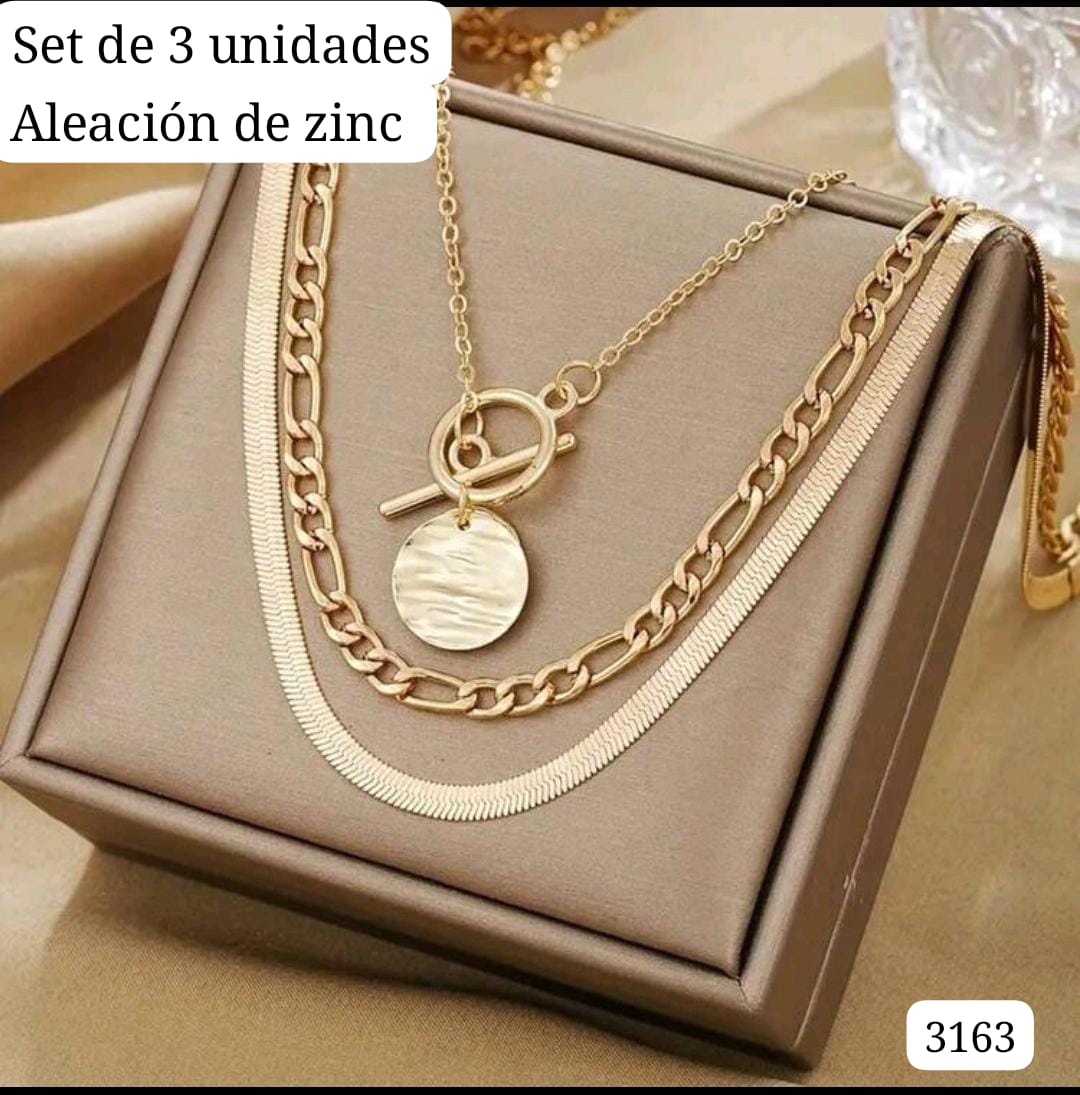 SEET DE 3 CADENAS DE DAMA