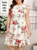 VESTIDO LARGO CASUAL FLOREADO DE DAMA