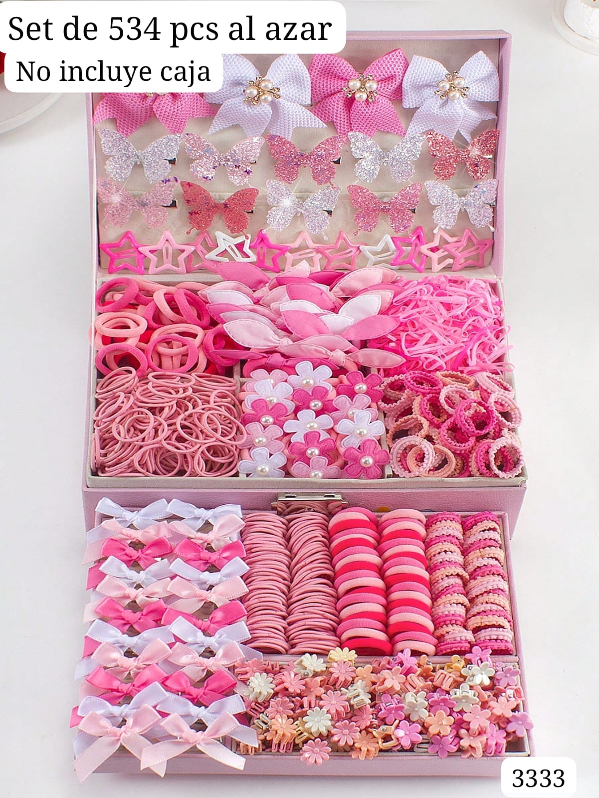 SET DE 534 PIEZAS DE CABELLO