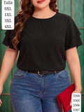 BLUSA NEGRA CON VUELITOS EN LAS MANGAS DE MUJER