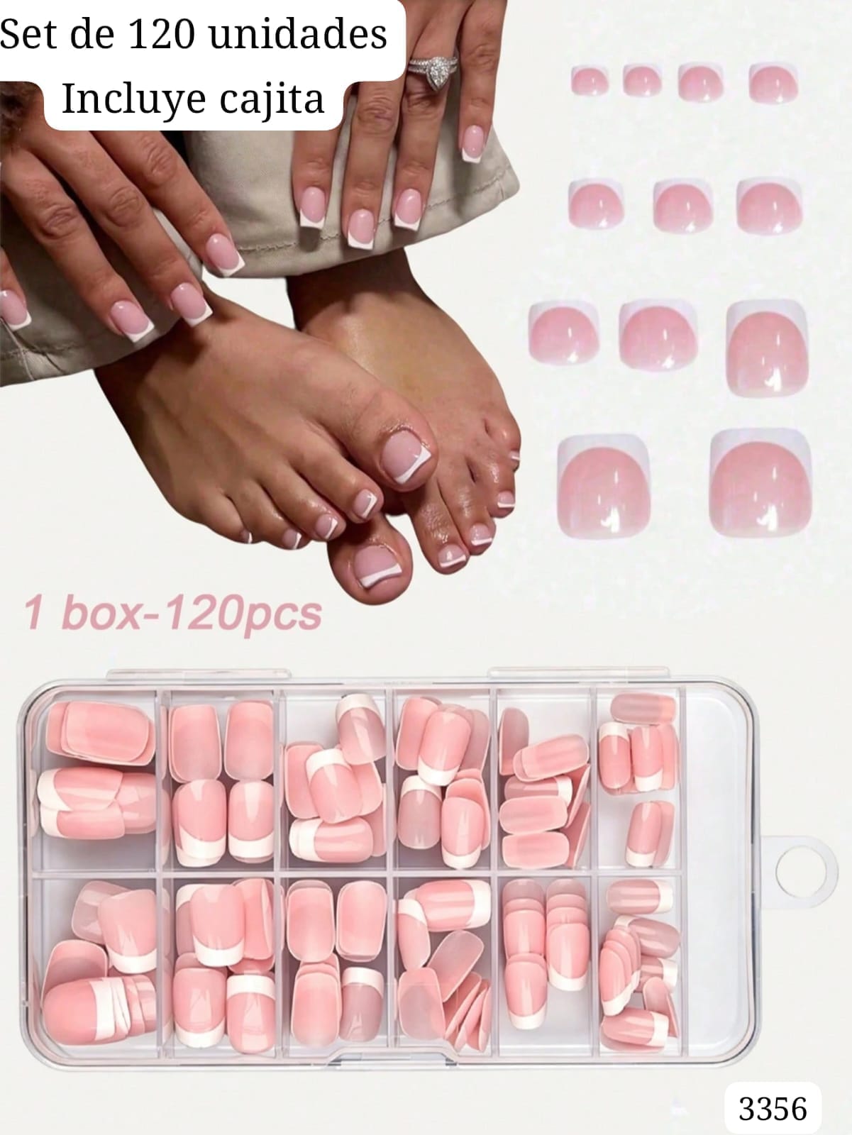 CAJITA DE UÑAS POSTIZAS